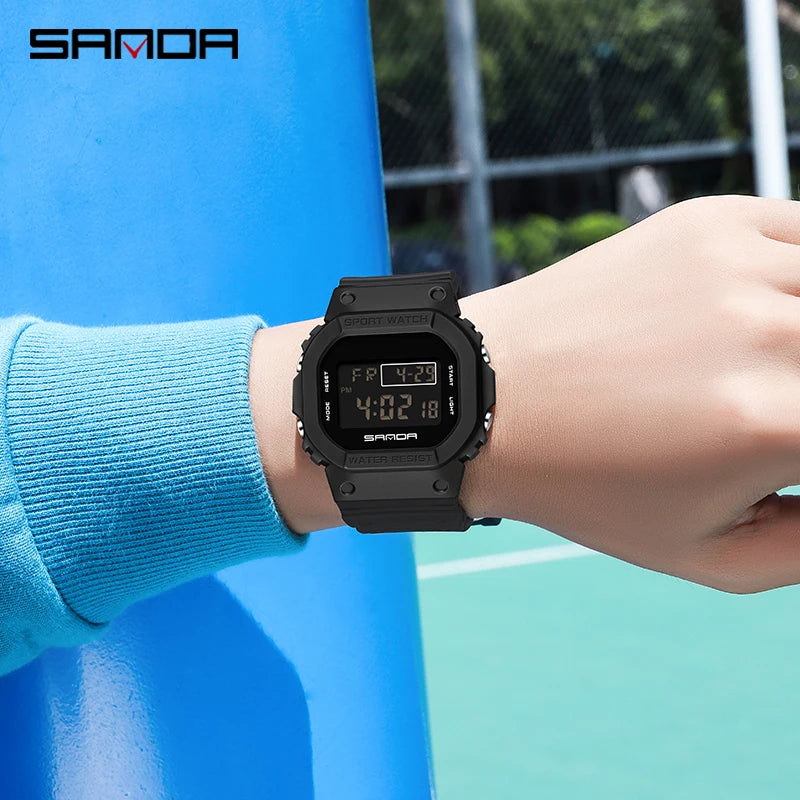 Reloj Digital SANDA 2107 Militar para Hombre, Estilo G Sport LED