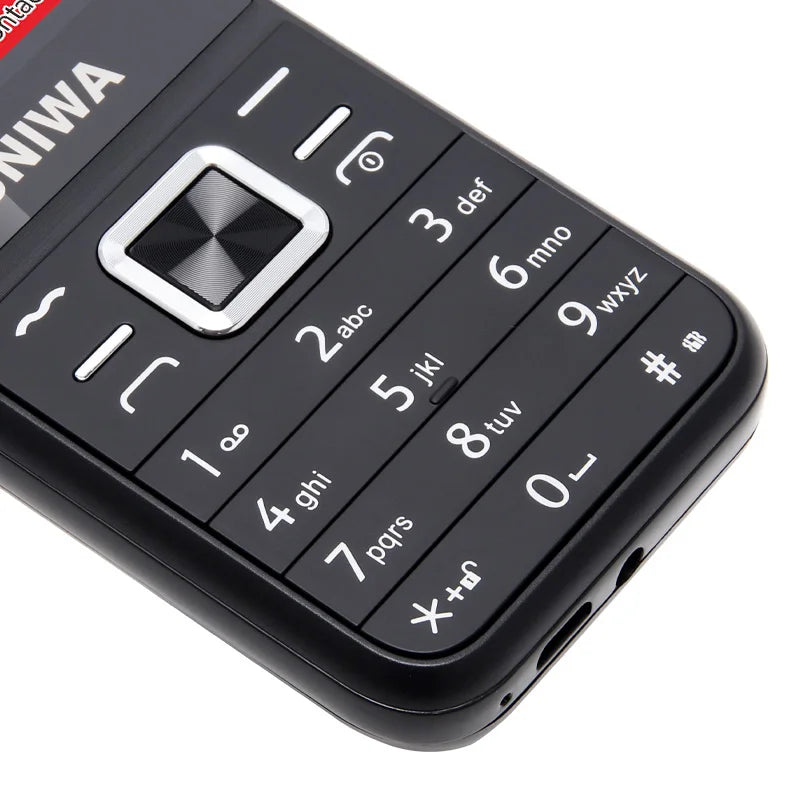 Teléfono Móvil UNIWA E1802 GSM para Personas Mayores, con Botones Grandes, Sonido Fuerte, Radio FM, Doble SIM, Desbloqueado
