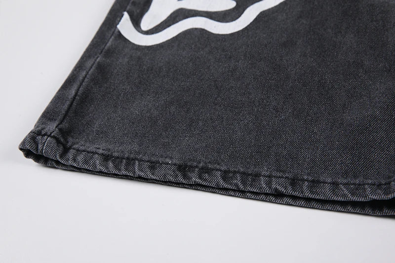 Pantalones Vaqueros Holgados de Pierna Ancha para Mujer, Hip-Hop Informales