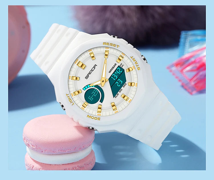 Reloj Digital LED Militar SANDA Estilo G para Hombre Resistente 50M