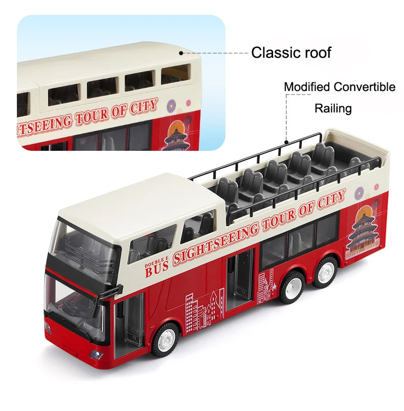 Autobús RC de Dos Pisos Double E E640 con Luces y Sonidos 1:18