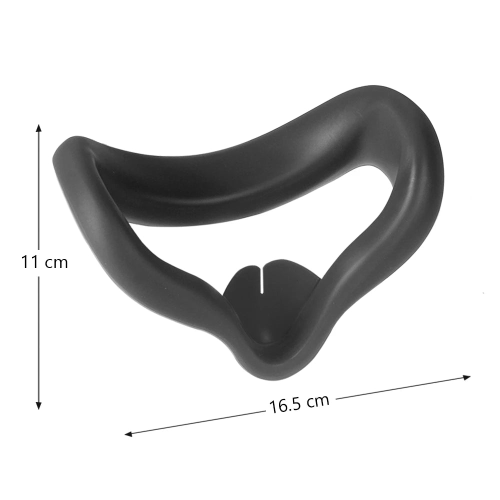 Cubierta de máscara de silicona VR, almohadilla facial, almohadilla protectora para ojos para Oculus Quest 2, accesorios para dispositivos VR