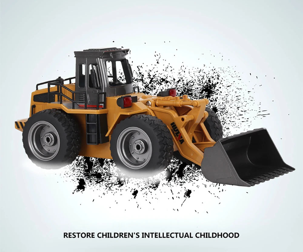 Tractor RC 1:18 con Pala Huina Juguete de Control Remoto
