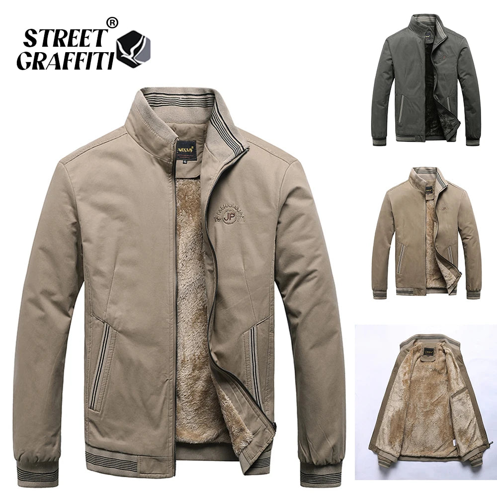 Chaqueta de Hombre 100% Algodón Casual Vintage - Talle M al 5XL