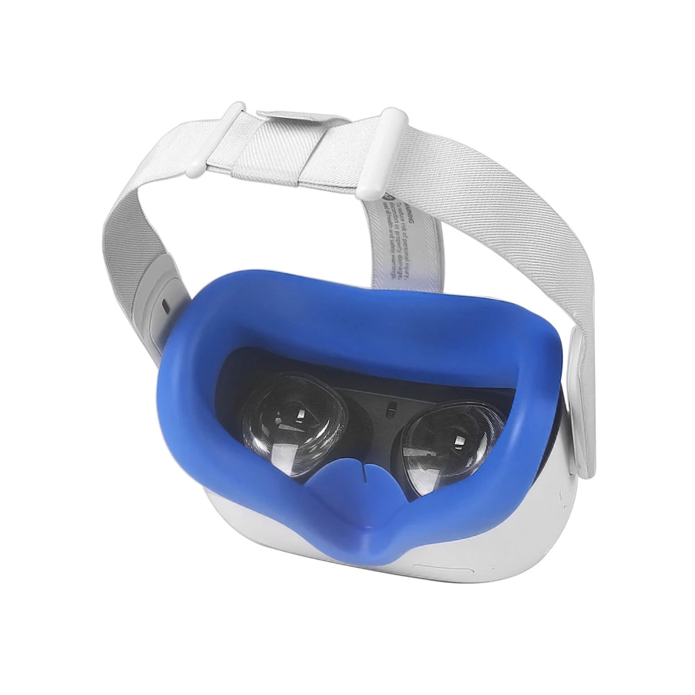 Cubierta de máscara de silicona VR, almohadilla facial, almohadilla protectora para ojos para Oculus Quest 2, accesorios para dispositivos VR
