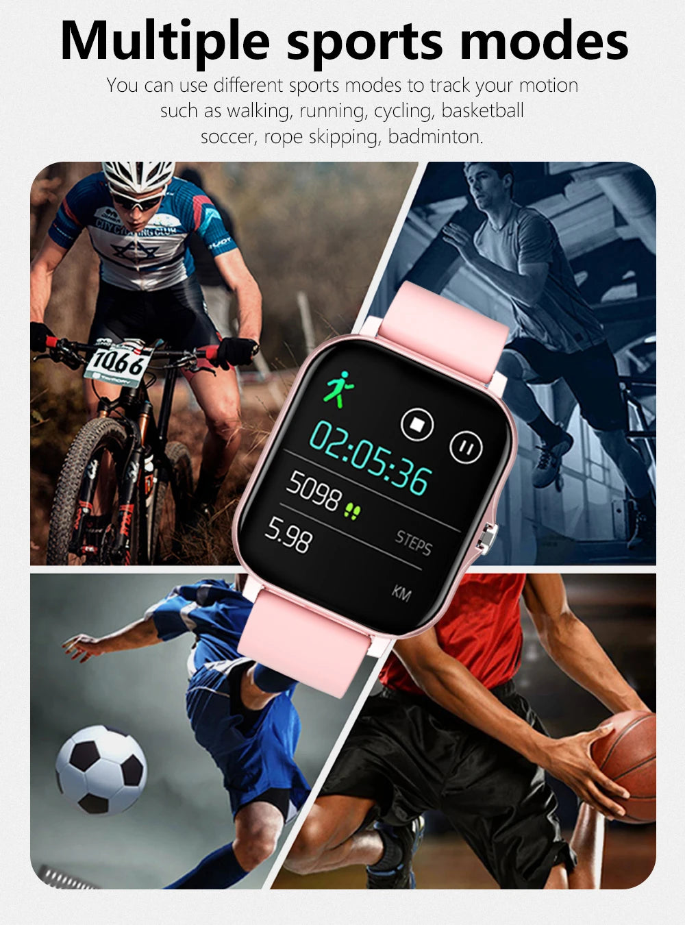 Reloj Inteligente Multifuncional con Bluetooth, Música, Fitness y Monitor de Sueño