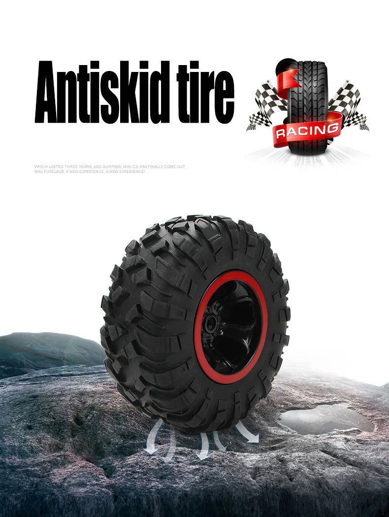Coche RC 4WD 1:12 y 1:16 Rock Crawler Todoterreno con LED