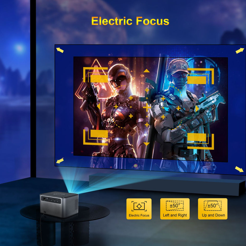 Proyector inteligente Xnano X3Pro nativo 720P Android 11 190ANS 4K decodifica doble WiFi BT5.0 cine portátil en casa