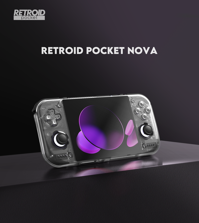 Preventa de la Consola de Juegos Retro Portátil Retroid Pocket Nova, Snapdragon 8 Gen2, Emulador de PS2, Android, Pantalla AMOLED de 4.5 Pulgadas y 120Hz