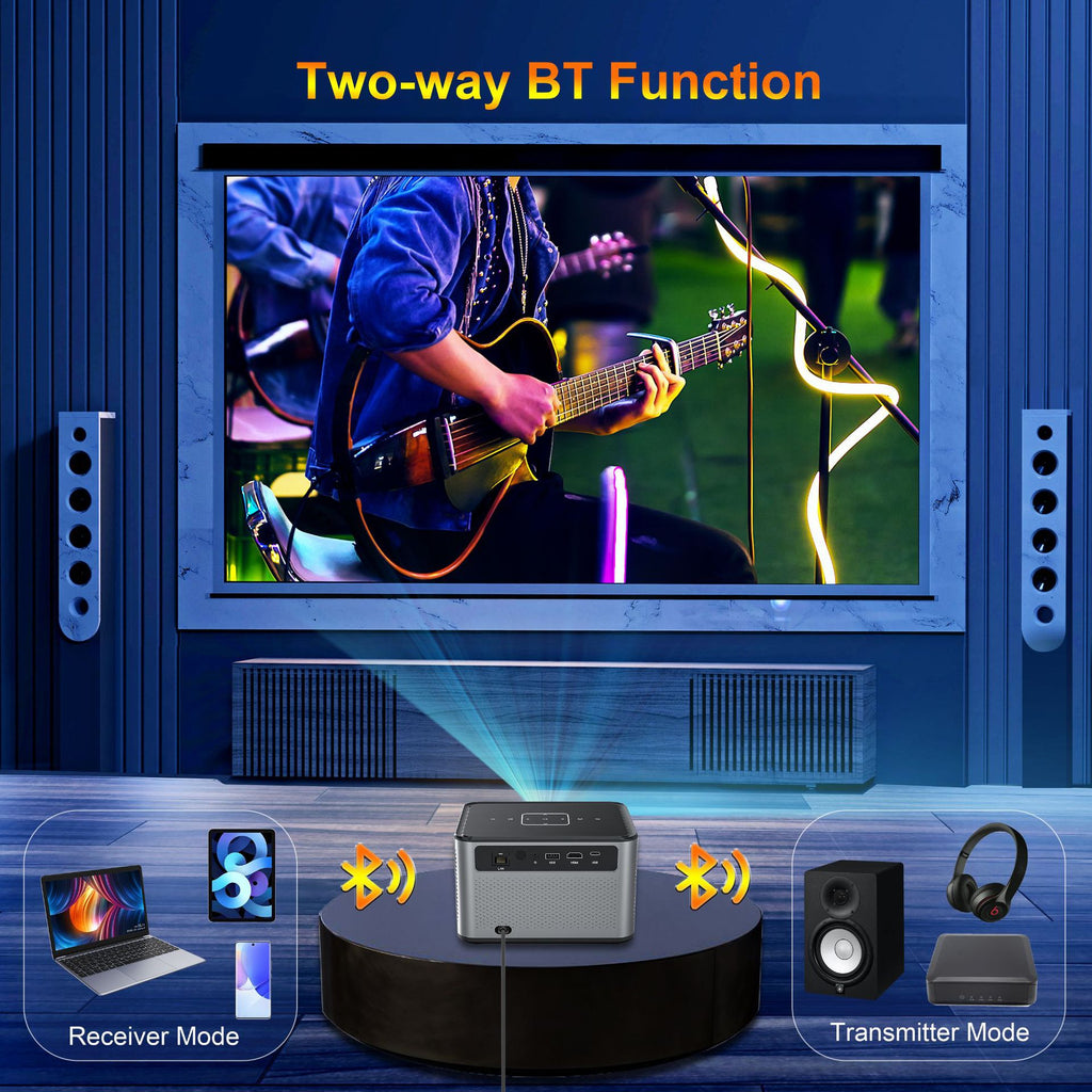 Proyector inteligente Xnano X3Pro nativo 720P Android 11 190ANS 4K decodifica doble WiFi BT5.0 cine portátil en casa