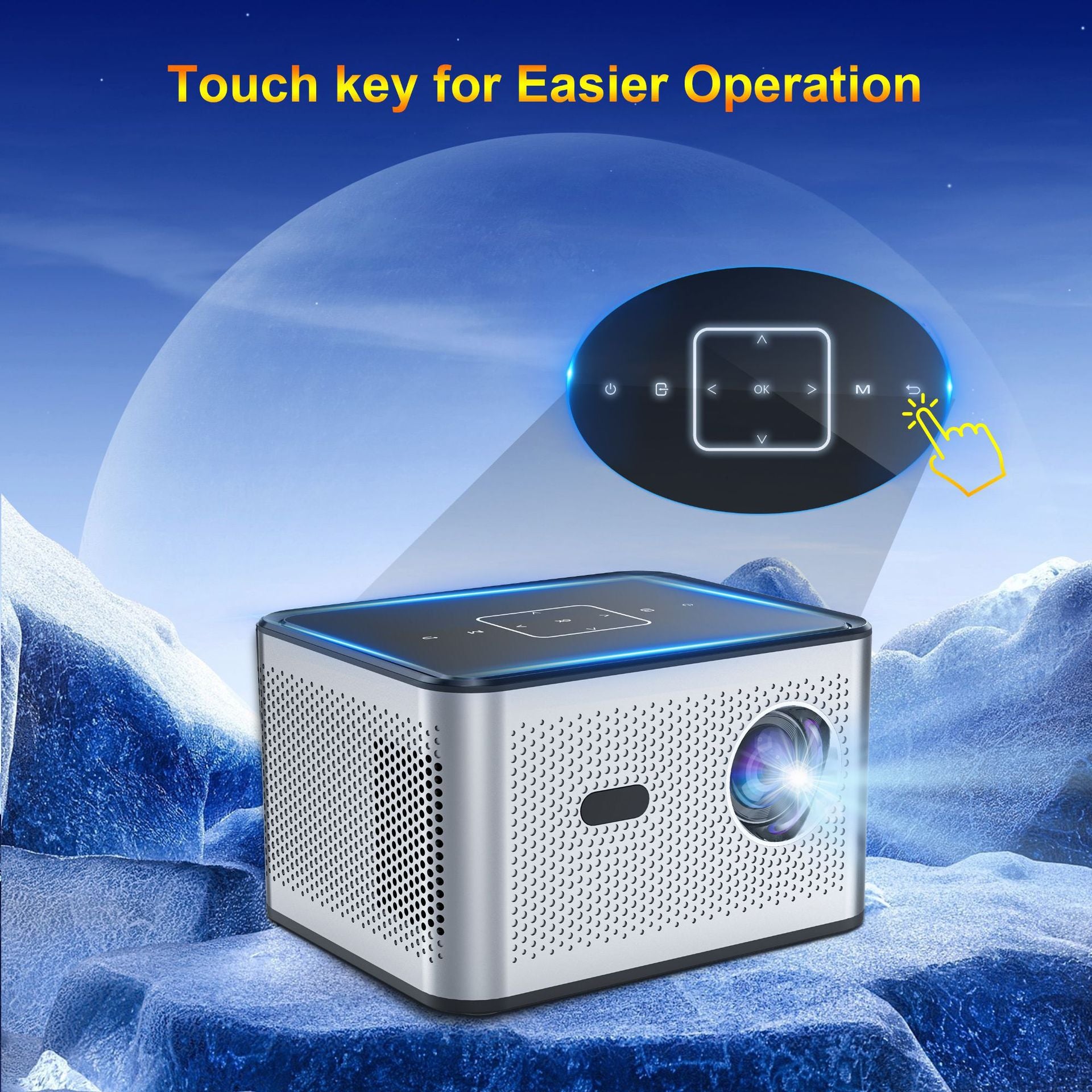 Proyector inteligente Xnano X3Pro nativo 720P Android 11 190ANS 4K decodifica doble WiFi BT5.0 cine portátil en casa