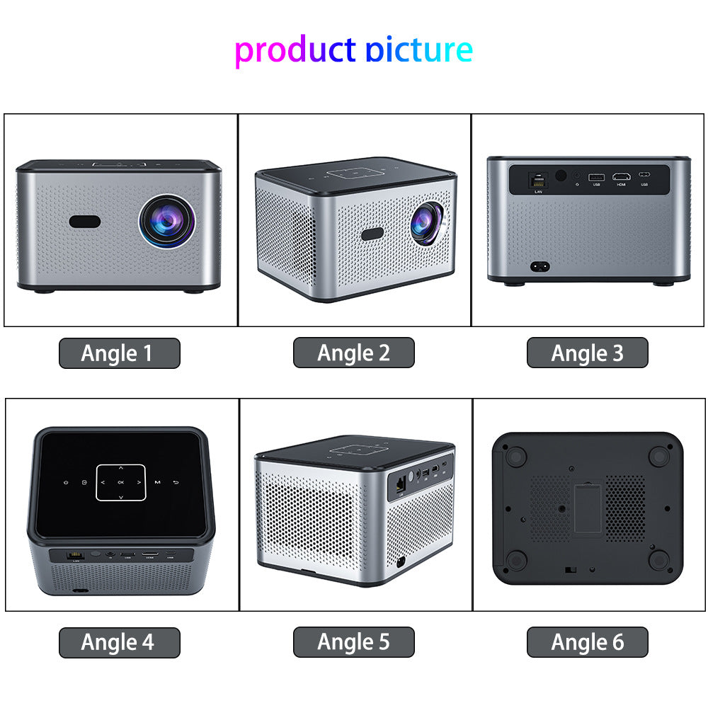 Proyector inteligente portátil X3 Pro nativo 720P 190ANSI Android11 H716 Proyector de cine en casa 4K de WiFi BT5.0 de banda doble
