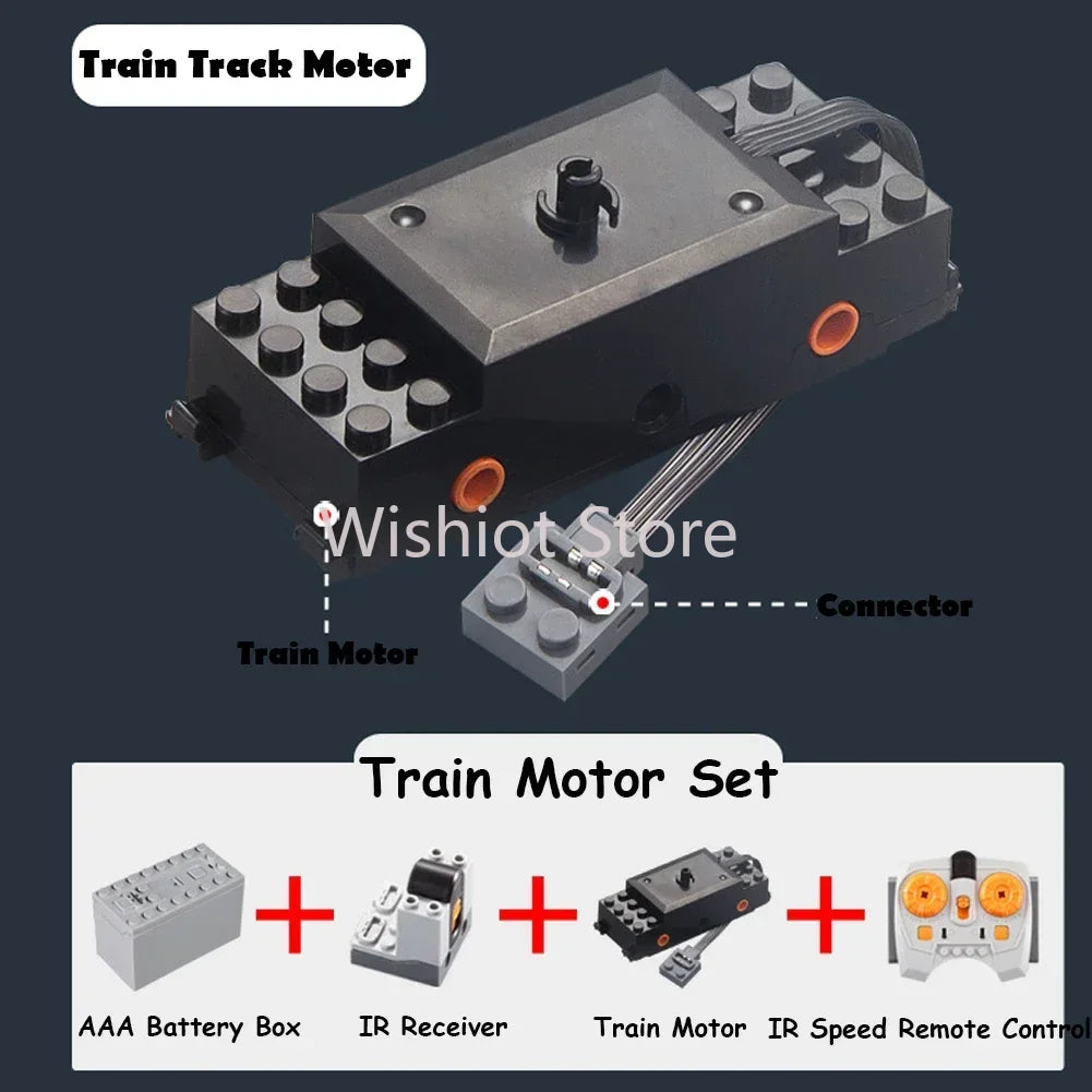 Funciones de energía técnica MOC compatibles con Legoeds, Motor M 8883, Control remoto modificado, grupo de energía, tren, caja de batería de litio 9686