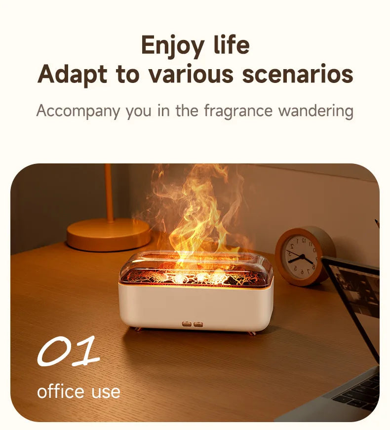Difusor de Aroma Lava Volcánica 300ml USB