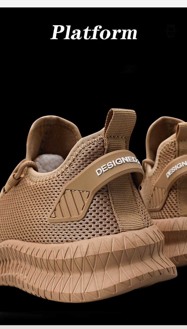 Zapatillas de correr transpirables y ligeras para hombre, Tenis antideslizantes para exteriores, zapatos deportivos suaves con cordones para caminar, 2023