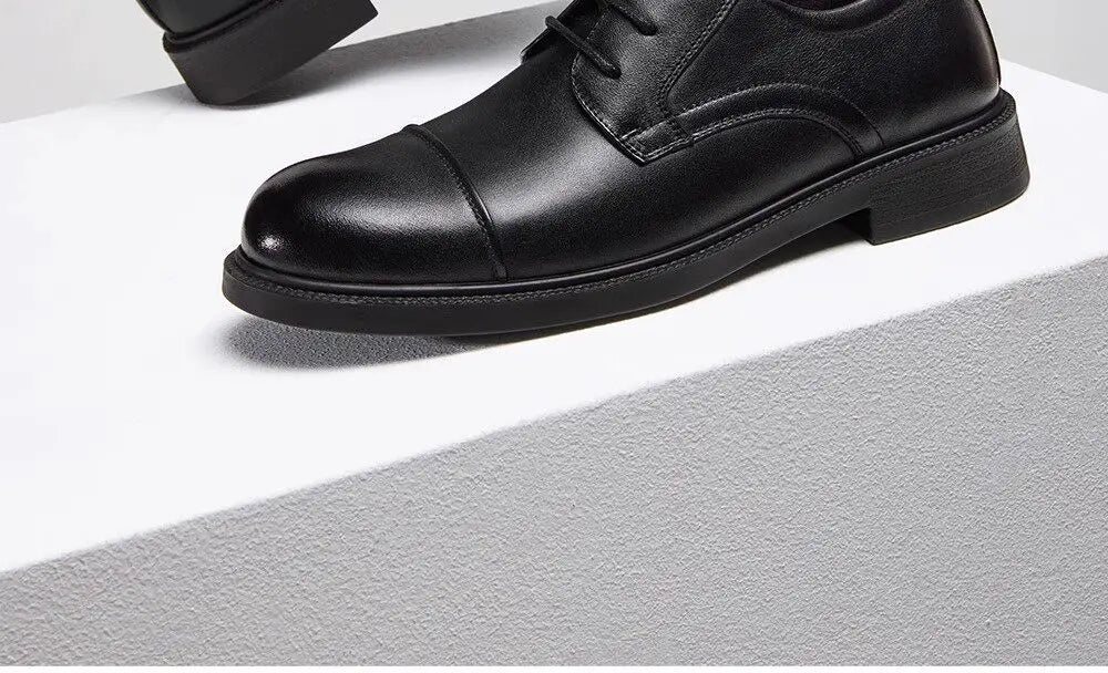 Golden Camel Zapatos informales para hombre, cómodos, antideslizantes, de cuero, con suela suave, zapatos planos para caminar, zapatos de vestir ligeros