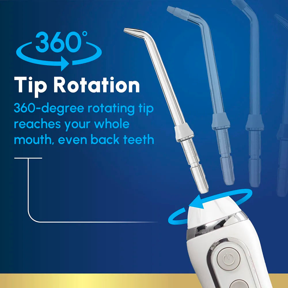 Irrigador de agua Dental inalámbrico portátil, irrigador de dientes bucales resistente al agua recargable de viaje, 4 modos Ipx7