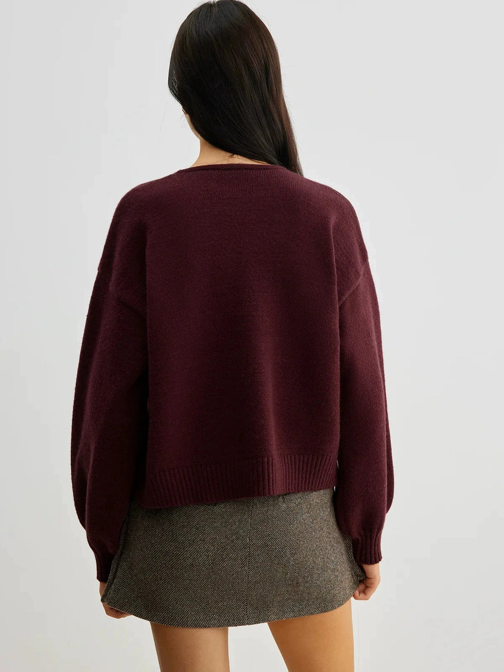 Otoño Invierno dulce coqueta mujeres suéteres cárdigan mujeres de manga larga de terciopelo arco tejido Cardigan temperamento prendas de vestir exteriores