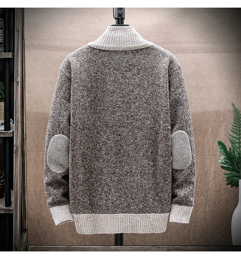 Cárdigan de Punto para Hombre | Cuello Alto con Cremallera