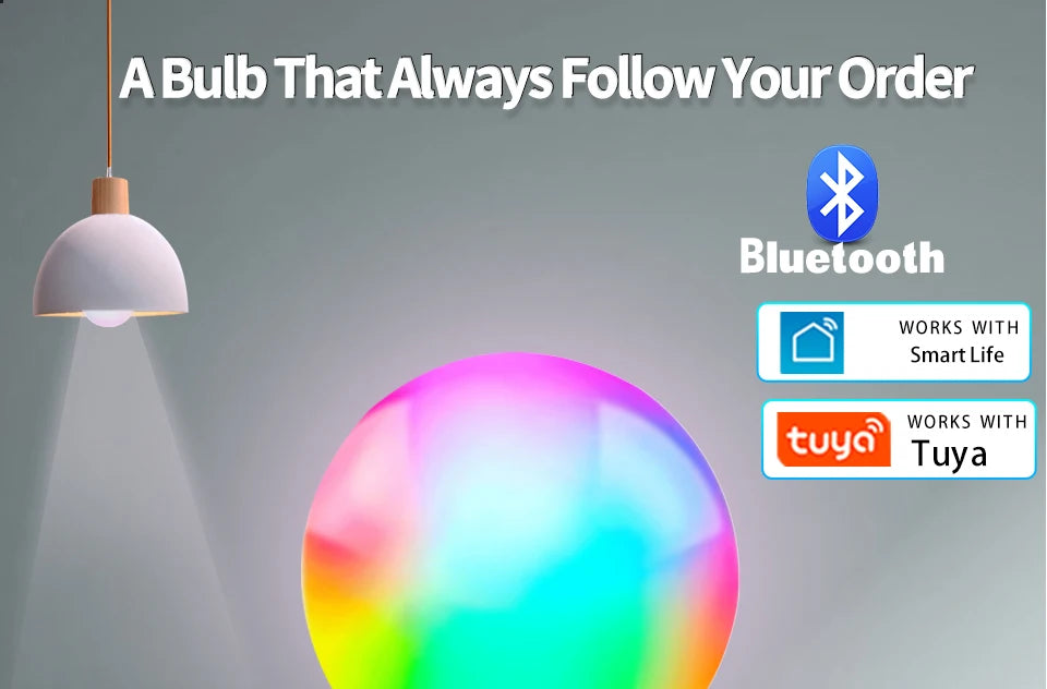 Bombilla LED Inteligente RGB Tuya con Control Bluetooth