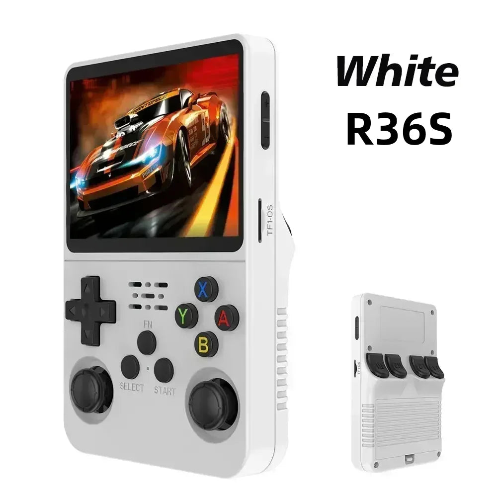 Consola de Videojuegos Retro Portátil R36S, Sistema Linux, Pantalla IPS 3.5 Pulgadas