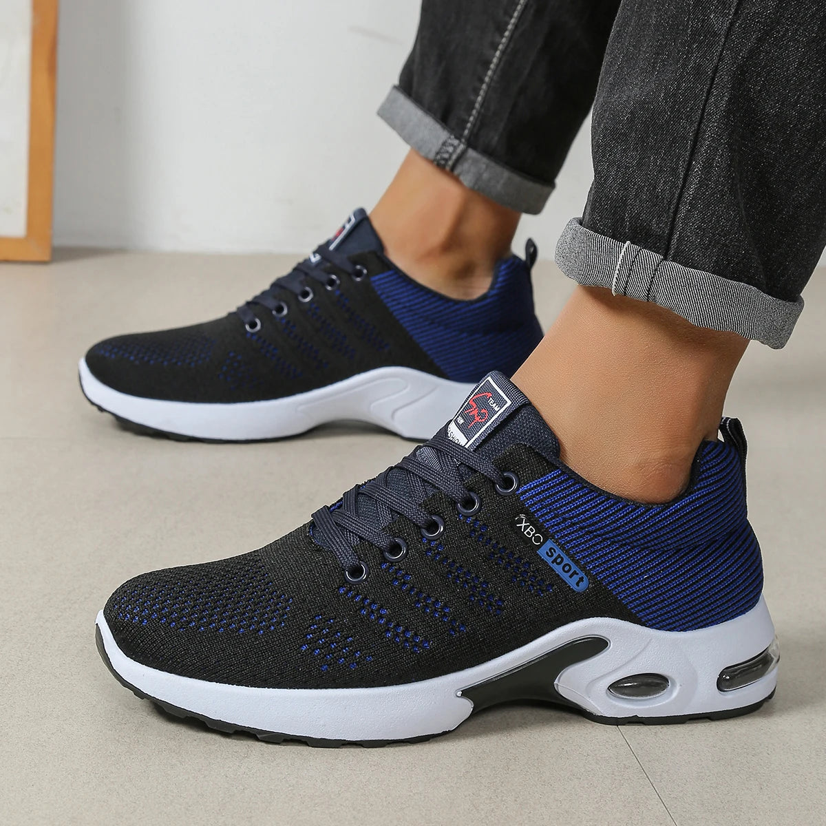 Zapatillas Deportivas Transpirables para Hombre con Cordones