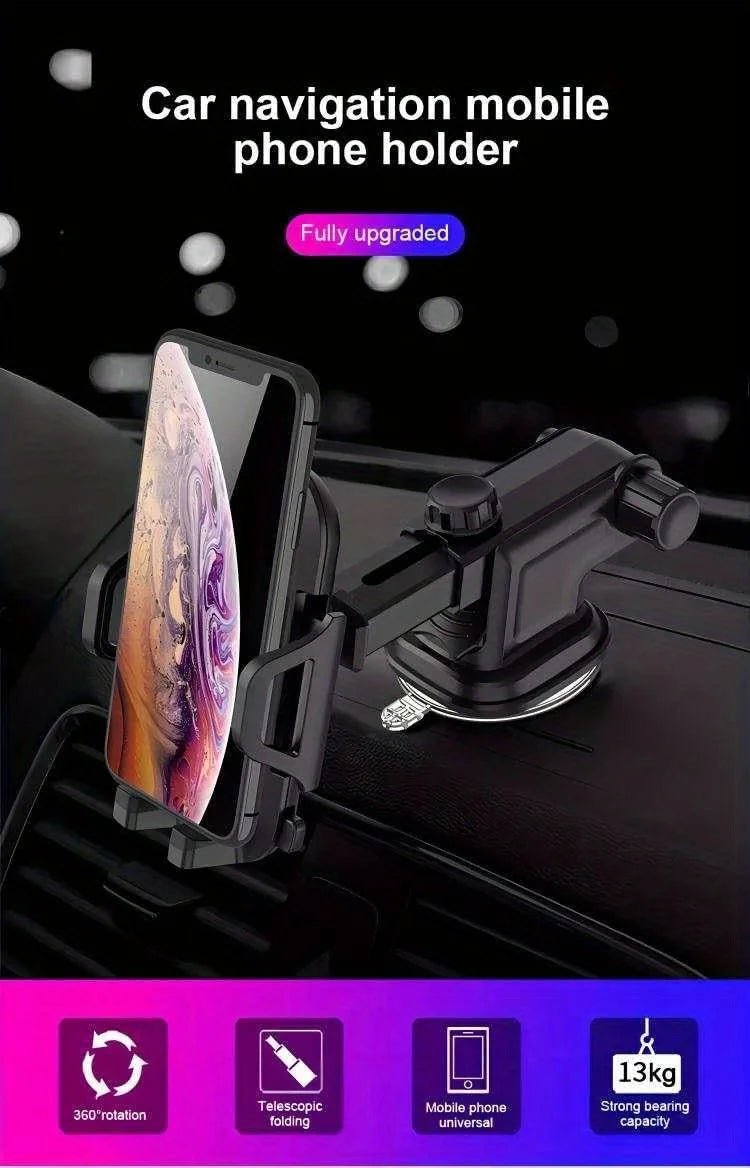 Soporte para teléfono con ventosa para coche, soporte con ventosa para teléfono inteligente, soporte para móvil en coche para iPhone, Xiaomi, Huawei y Samsung