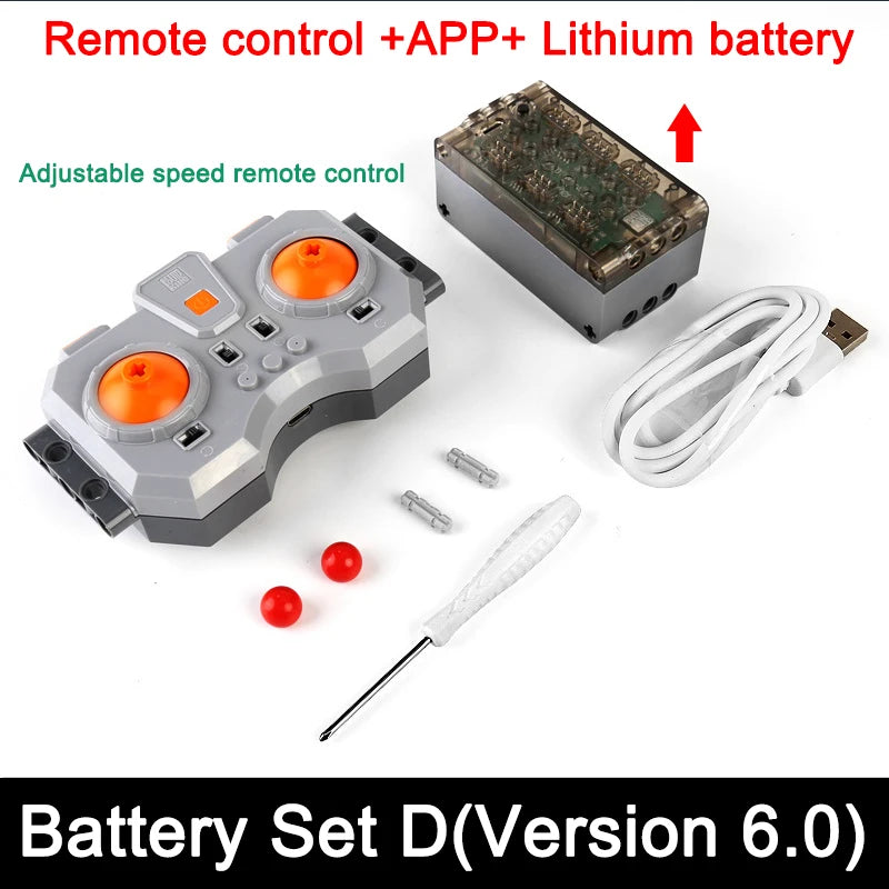 Bloques de construcción electrónicos técnicos, accesorios de reacondicionamiento MOC, micromotor, piezas de funciones de potencia RC, bloques de coche DIY creativos, juguetes para niños
