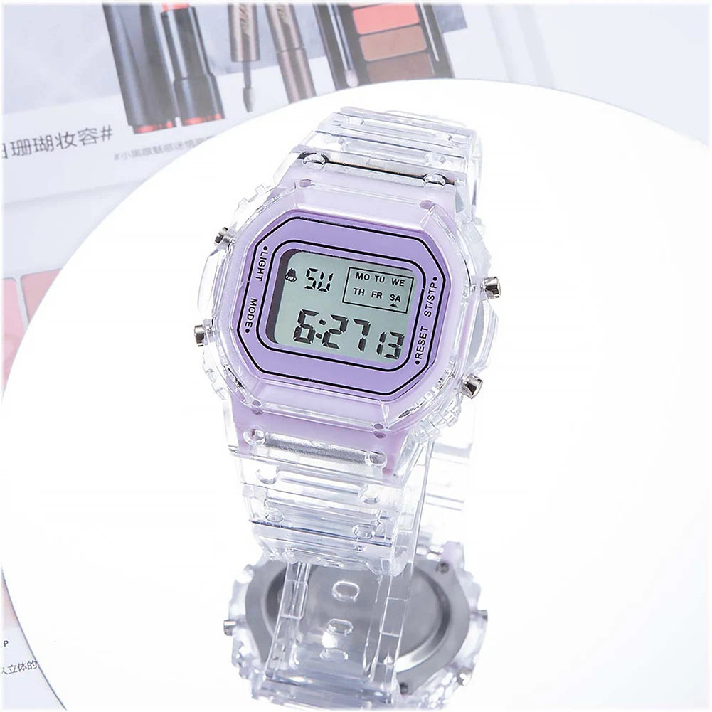 Reloj Electrónico Deportivo Digital LED Cuadrado