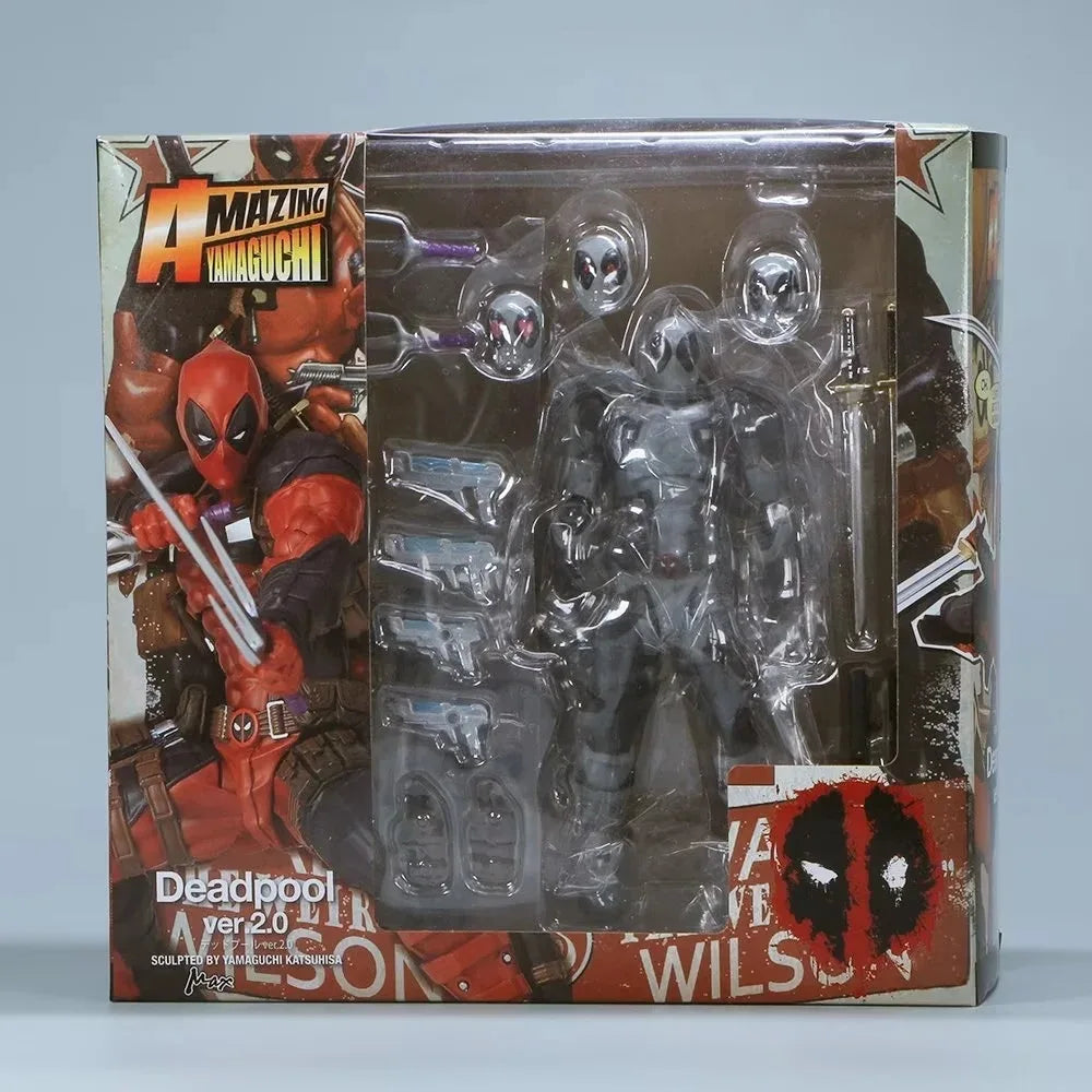 INCREDIBLE YAMAGUCHI Deadpool & Wolverine 2,0 figura de acción gris mutantes articulación móvil KAIYODO Wade modelo película juguetes para niños regalo