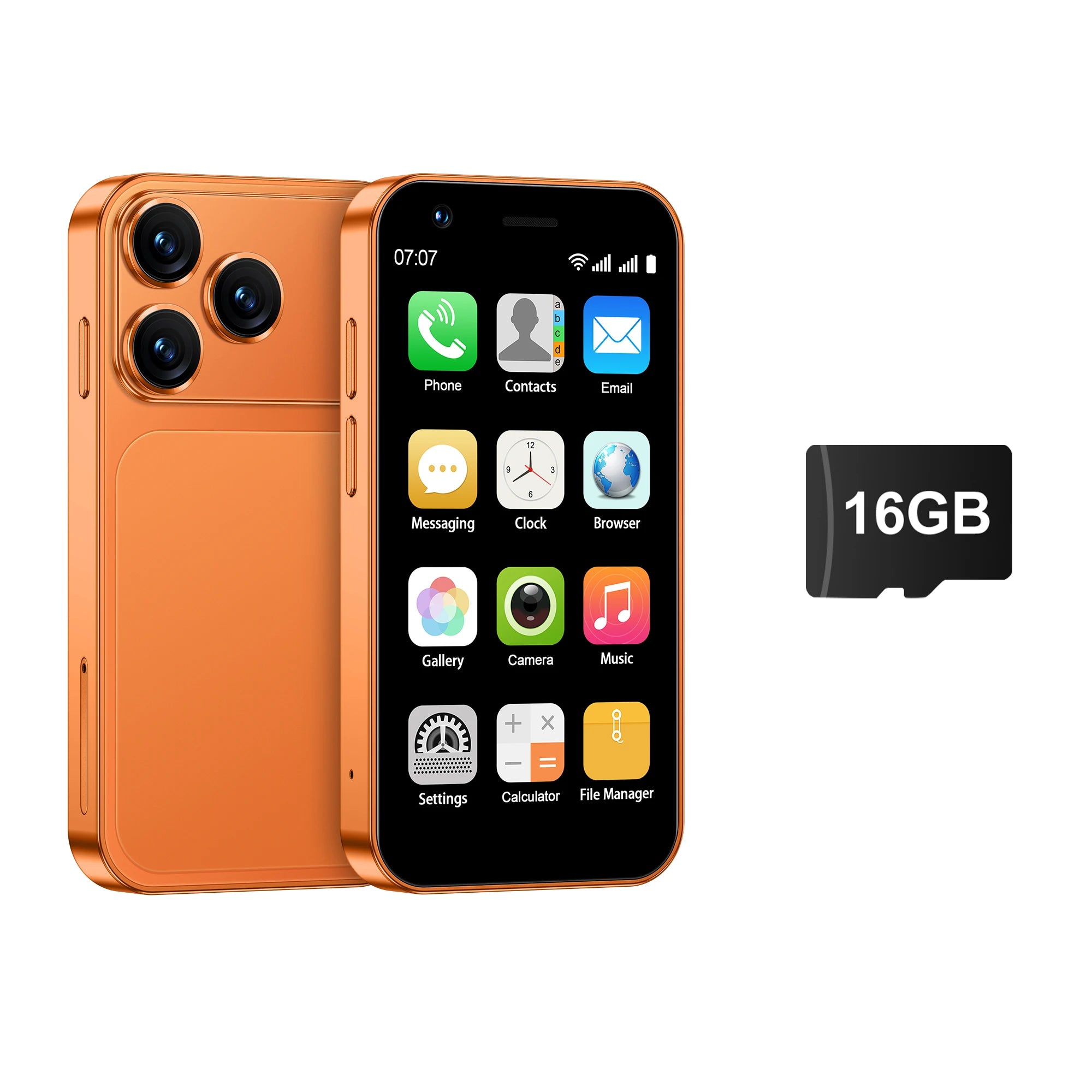 SERVO 18SE Mini Smartphone, pantalla HD de 3,0 pulgadas, 3G WCDMA, 2GB + 16GB, GPS Android, teléfono móvil pequeño, modo de reposo Dual SIM, Play Store