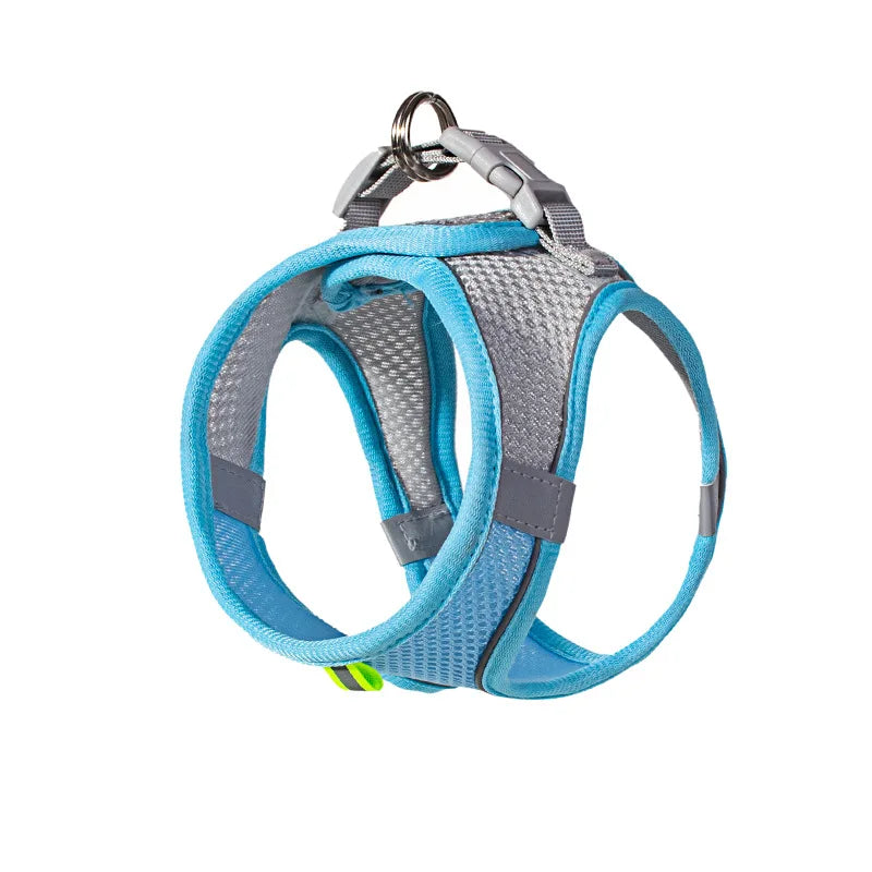 Arnés Chaleco Ajustable para Perros y Gatos con Correa Reflectante