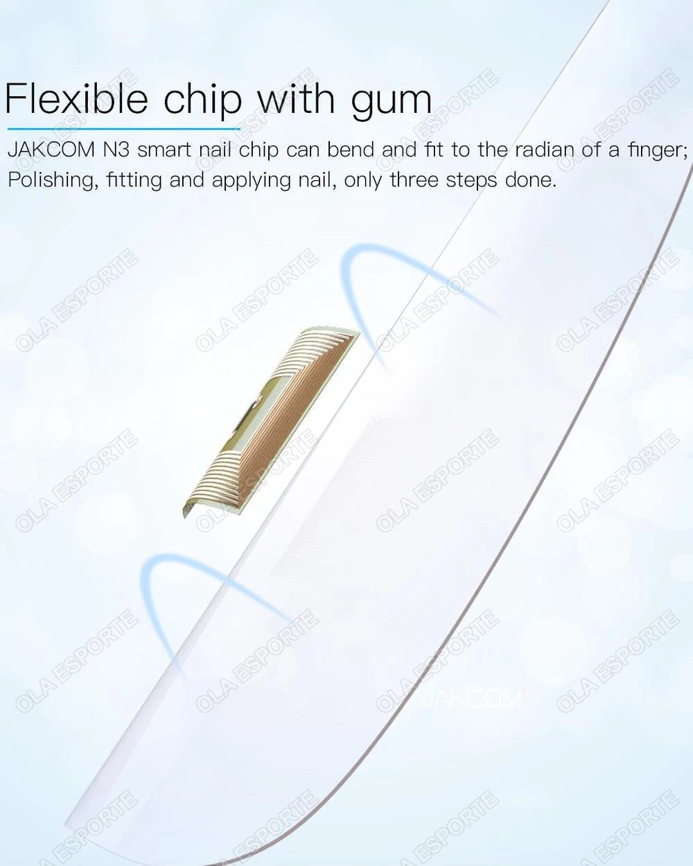 Nuevo Chip de uñas inteligente NFC, llamada Virtual SOS, función de supervisión de Fitness, dispositivo rastreador GPS, Mini rastreador, Chip inteligente para Android IOS