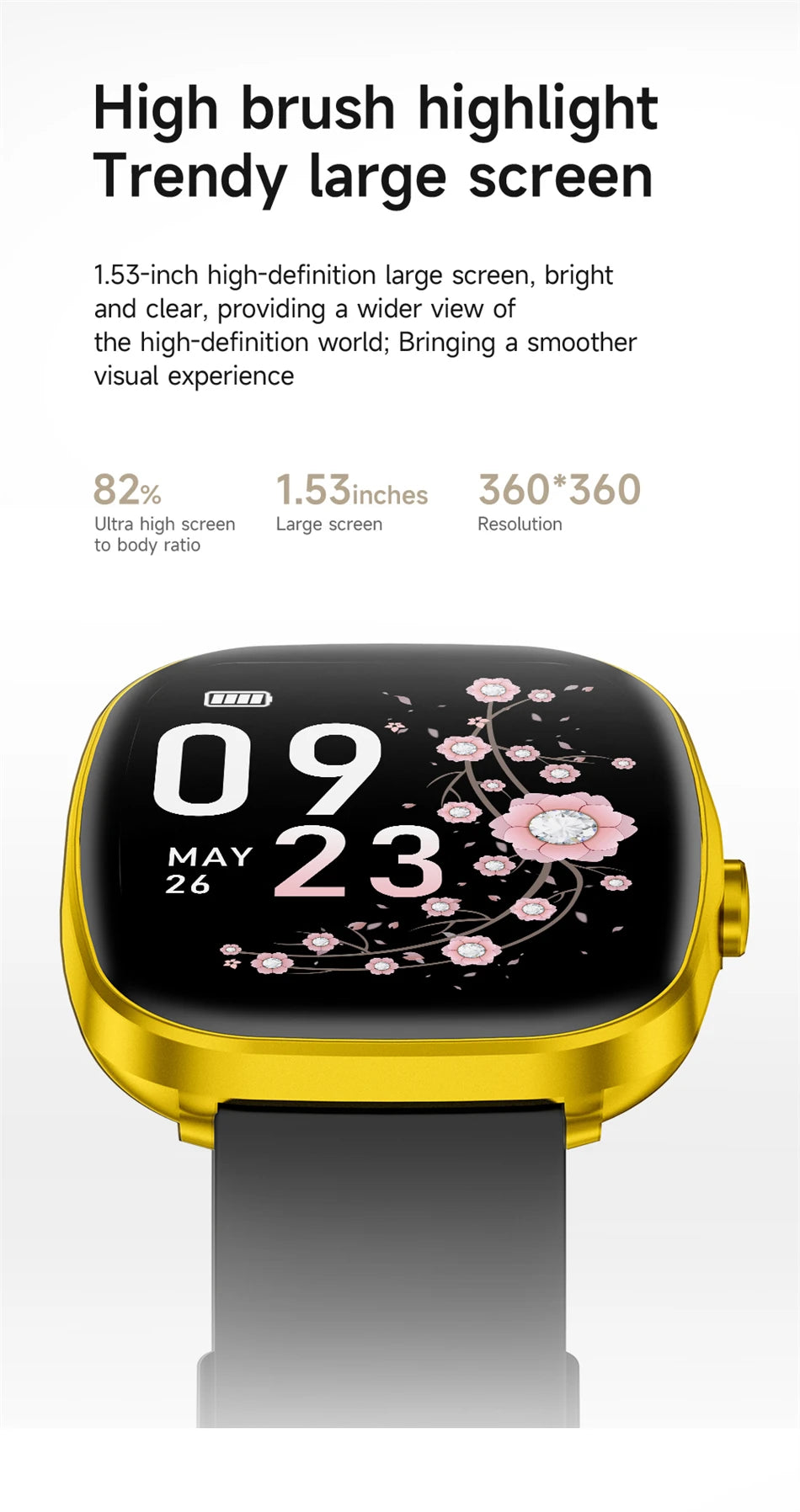 Reloj inteligente LIGE con llamadas Bluetooth, monitor cardíaco y IP68