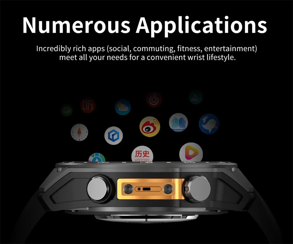 Reloj Inteligente HD300 Pro con GPS Offline, Memoria 4GB y Linterna