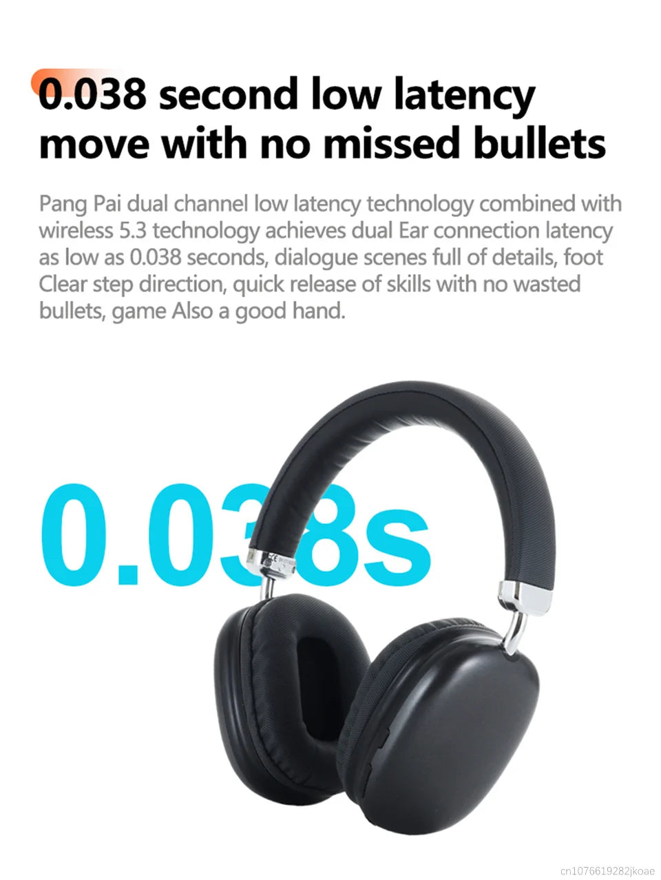 Auriculares Bluetooth 5.3 Gaming Sobre la Oreja B40