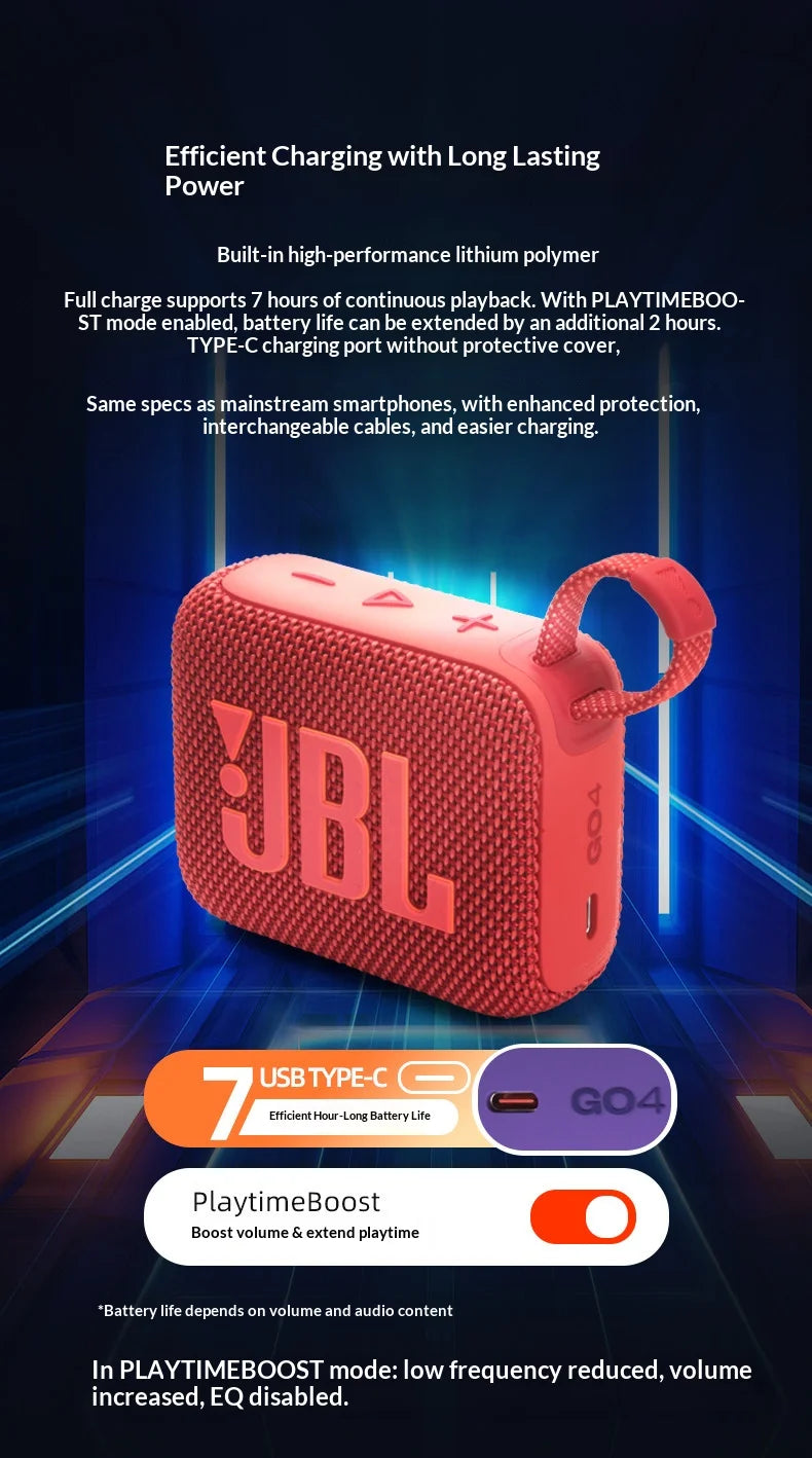 Parlante Bluetooth JBL Go 4 Portátil Impermeable