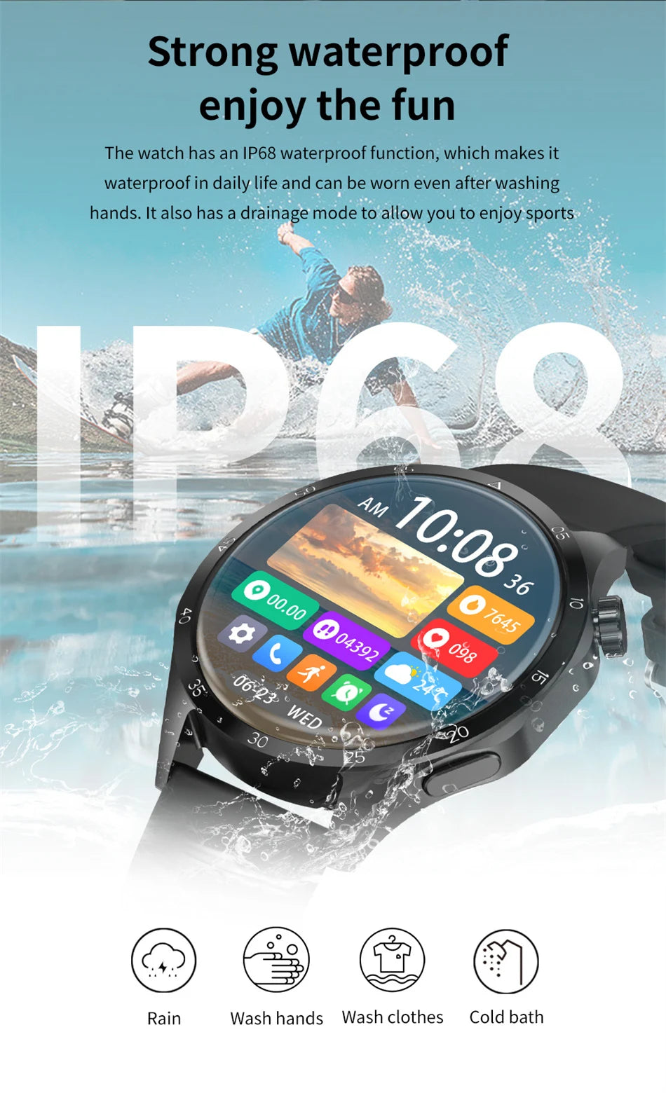 Reloj Inteligente 4 Pro AMOLED Bluetooth