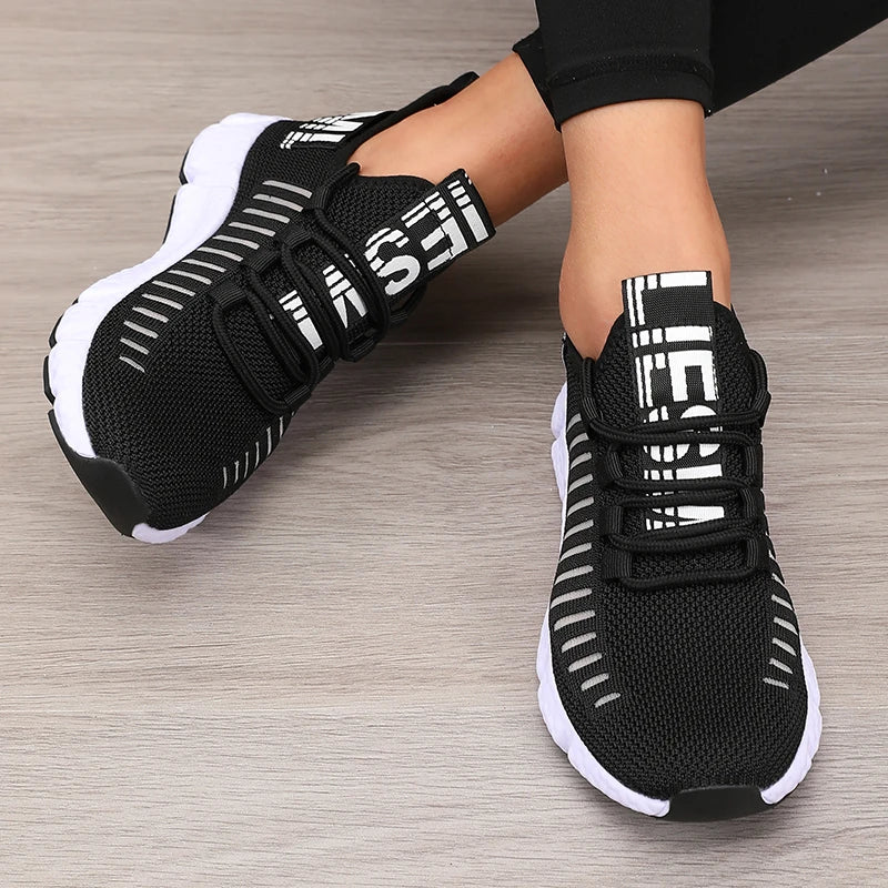 Zapatillas deportivas de plataforma para mujer — transpirables y cómodas