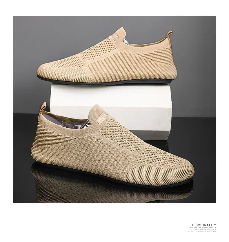 YRZL-mocasines de conducción suaves para hombre, zapatos planos de alta calidad para caminar, mocasines informales de malla transpirable, sin cordones