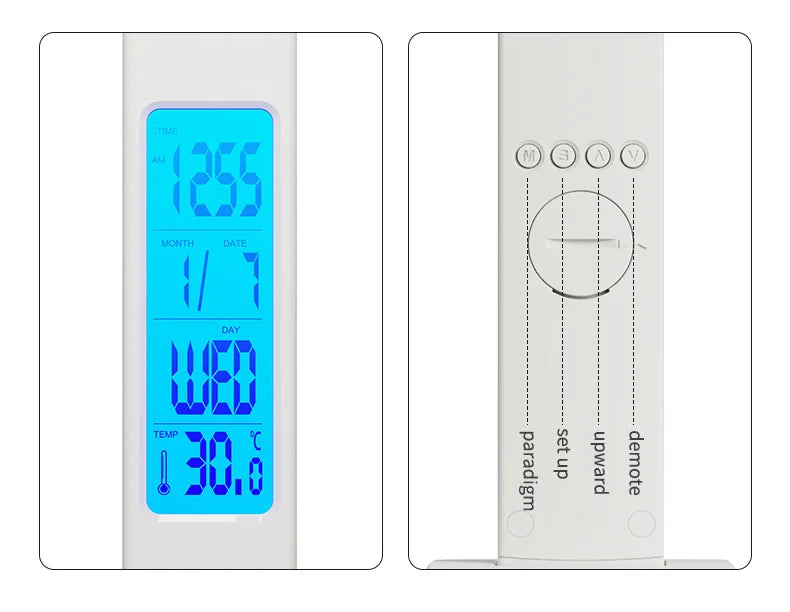 Lámpara de escritorio de lectura plegable, luz de escritorio enchufable USB, 15W, carga inalámbrica para teléfono móvil con tiempo, dormitorio, oficina, protección ocular