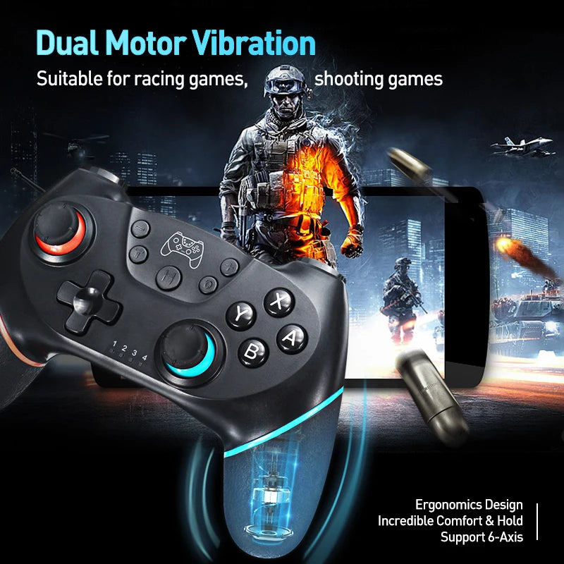 Mando inalámbrico Bluetooth para Nintendo Switch y OLED Lite, mando de PC, Control de Joystick, almohadilla de juego de ordenador, mando de juegos