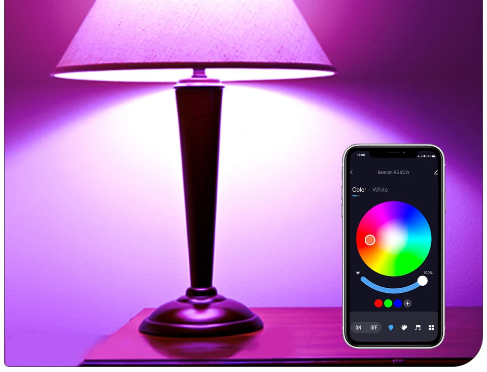 Bombilla LED Inteligente RGB Tuya con Control Bluetooth
