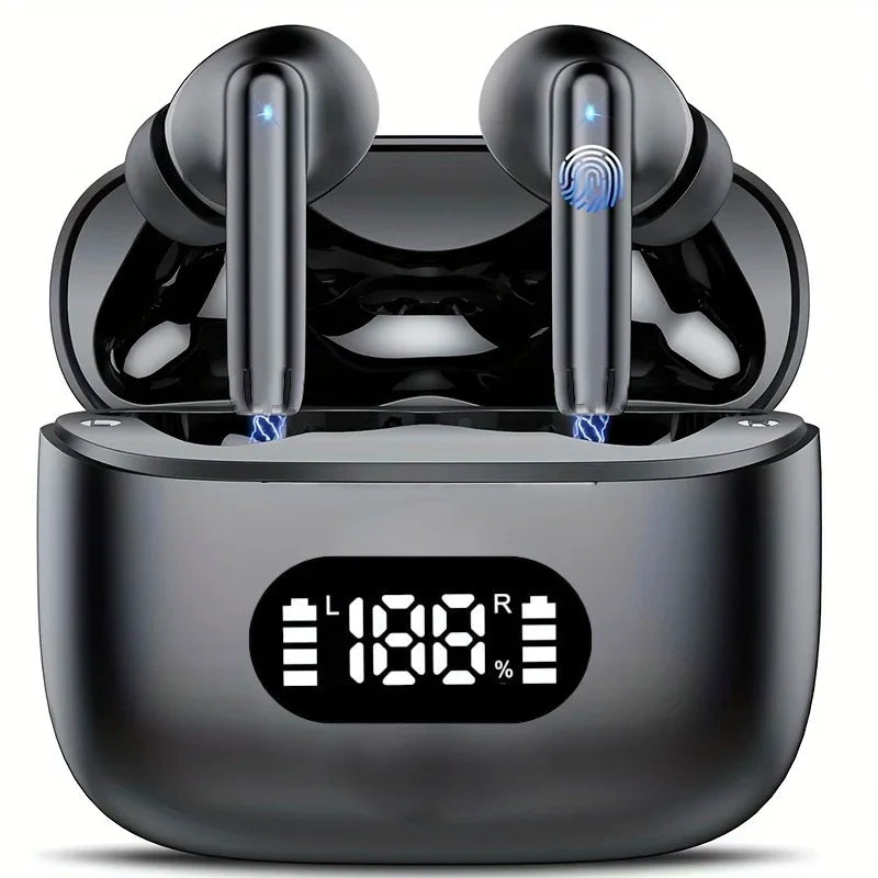 Auriculares Inalámbricos Bluetooth 5.3 ANC con Pantalla LED
