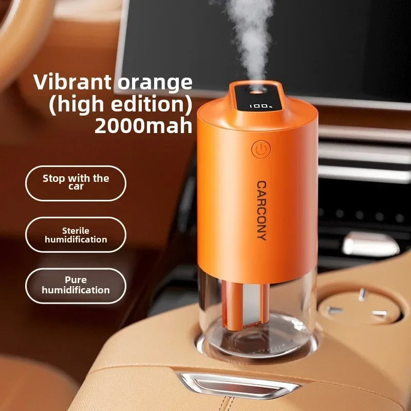 Humidificador purificador de aire para coche con difusor de aromas inalámbrico