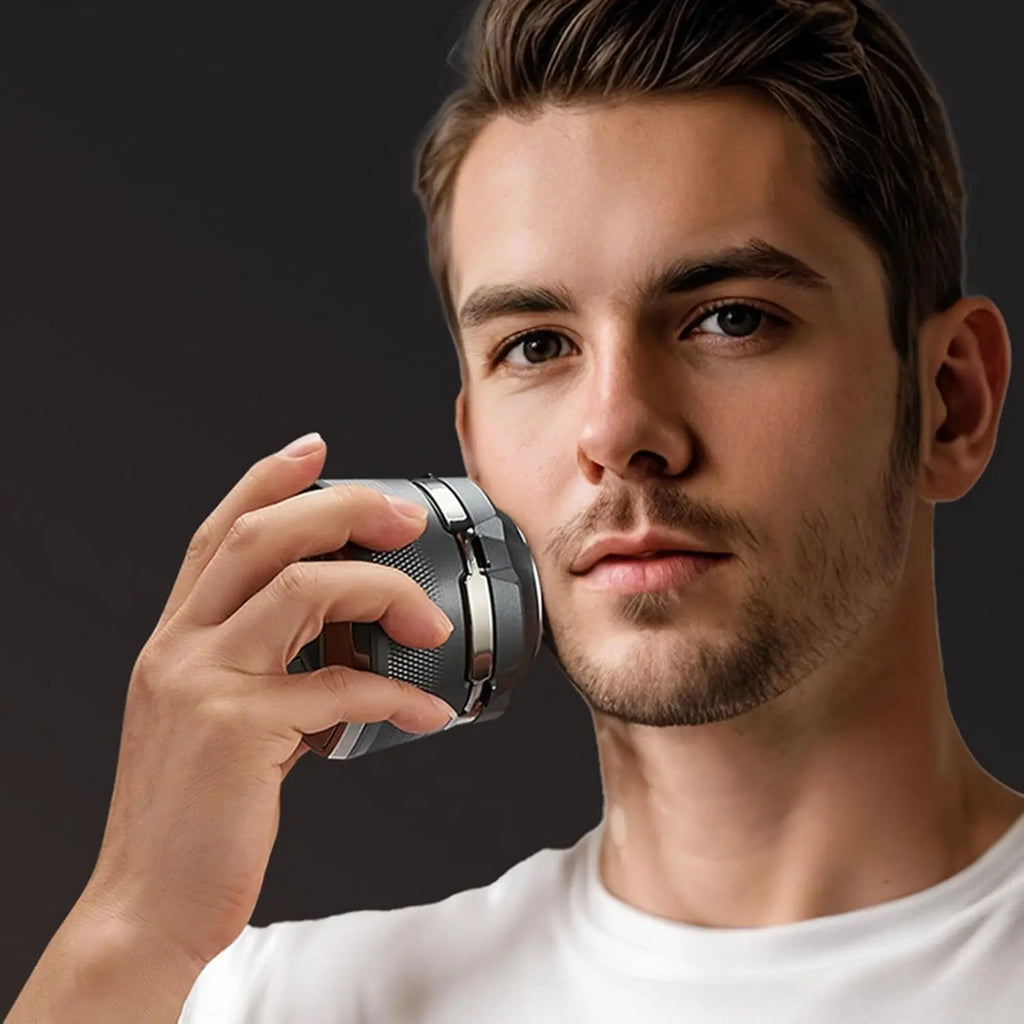 Afeitadora eléctrica para hombre, potente Máquina para cortar cabello de un solo cabezal, afeitadora de cabeza seca y húmeda para recortadora de barba calva recargable