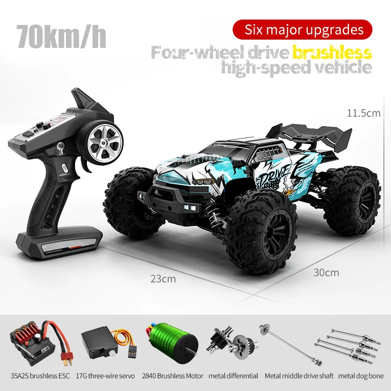 Coche RC 1:16 de Alta Velocidad, Monster Truck Todoterreno 4WD