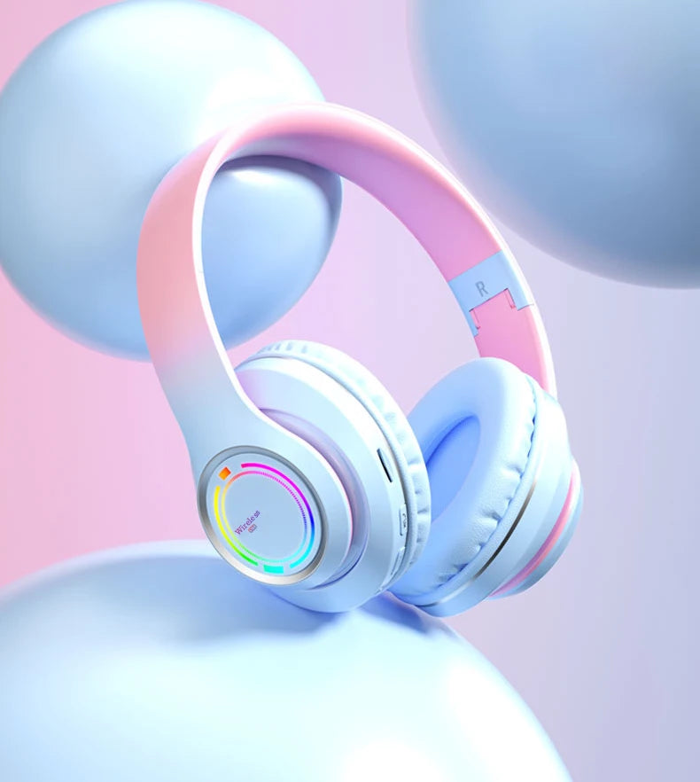 Auriculares Bluetooth Infantiles con Luces LED y Micrófono