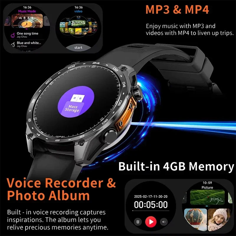 Reloj Inteligente GPS Brújula Multideporte