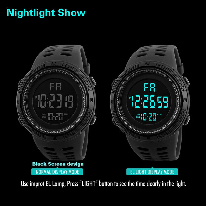 Reloj Deportivo Militar Digital LED Multifunción